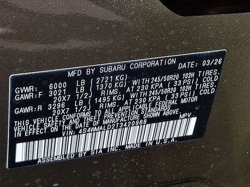 New 2026 Subaru Ascent Bronze Edition AWD/4WD image 11
