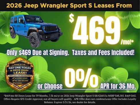 New 2026 Jeep Wrangler Sport image 12