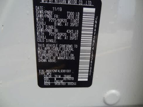 Used 2020 Nissan Armada Platinum w/ Captain's Chairs Package RWD image 46