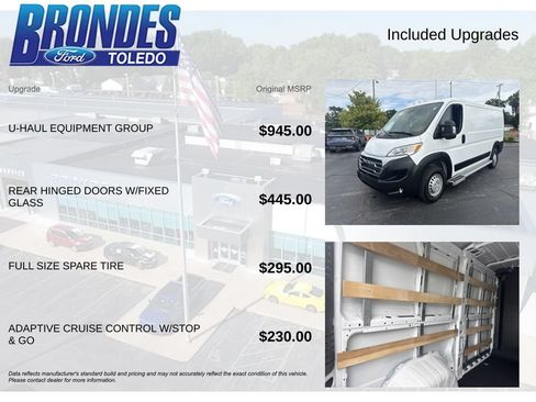 Used 2025 RAM ProMaster 2500 w/ U-Haul Equipment Group FWD image 6