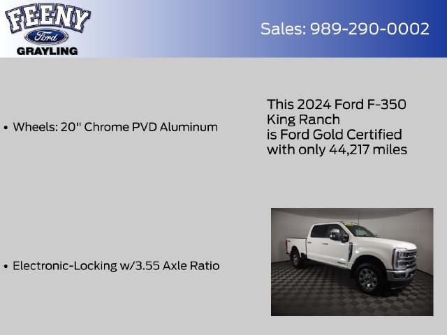 Certified 2024 Ford F350 King Ranch w/ Chrome Package AWD/4WD image 20