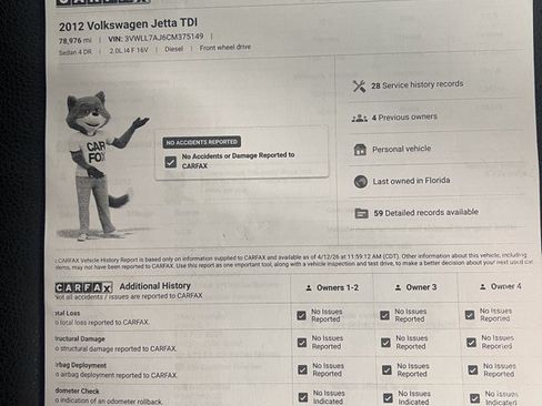 Used 2012 Volkswagen Jetta TDI FWD image 14
