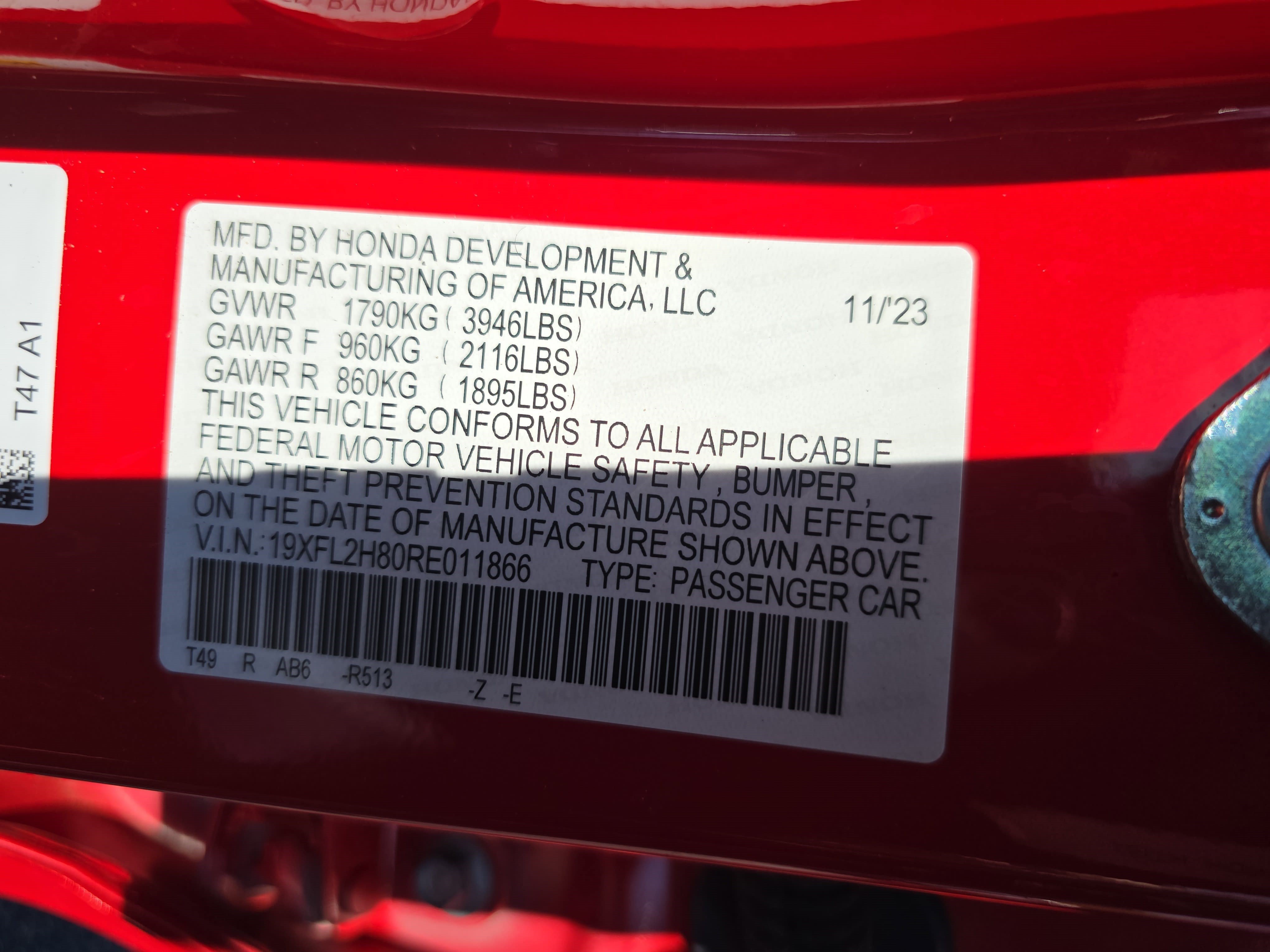 Certified 2024 Honda Civic Sport image 29