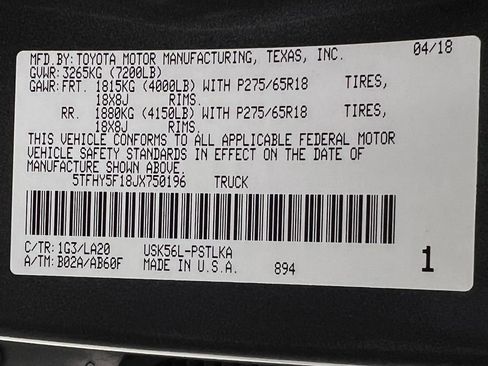 Used 2018 Toyota Tundra Limited w/ Limited Premium Package image 24