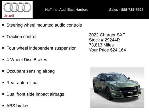 Used 2022 Dodge Charger SXT w/ Blacktop Package AWD/4WD image 30