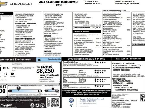 Used 2024 Chevrolet Silverado 1500 LT w/ Z71 Off-Road Package AWD/4WD image 15
