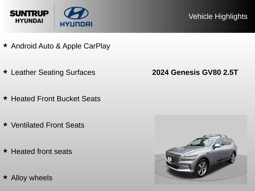 Used 2024 Genesis GV80 2.5T w/ Advanced Package AWD/4WD image 39