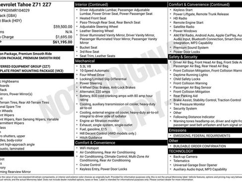 Used 2021 Chevrolet Tahoe Z71 image 2