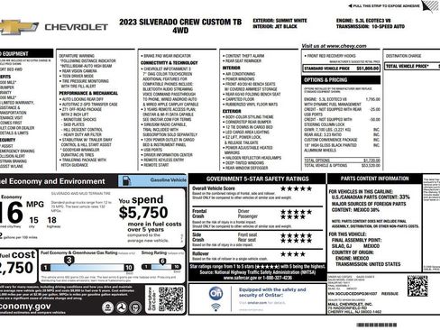 Used 2023 Chevrolet Silverado 1500 Custom Trail Boss AWD/4WD image 2