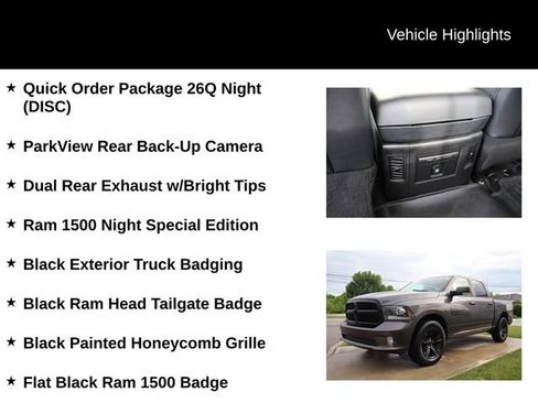 Used 2018 RAM 1500 Sport w/ Quick Order Package 26Q Night AWD/4WD image 4