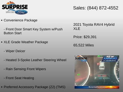 Used 2021 Toyota RAV4 XLE w/ Convenience Package AWD/4WD image 6