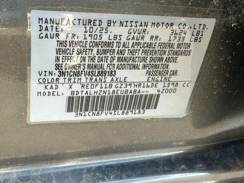 New 2025 Nissan Versa SR image 15