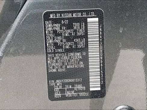 Used 2022 Nissan Armada Platinum w/ Captain's Chairs Package AWD/4WD image 44