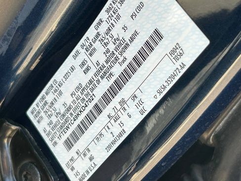 Used 2019 Ford F150 XLT w/ Equipment Group 302A Luxury RWD image 36