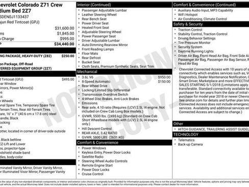 Certified 2018 Chevrolet Colorado Z71 RWD image 5