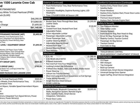 Used 2019 RAM 1500 Laramie w/ Sport Appearance Package image 34