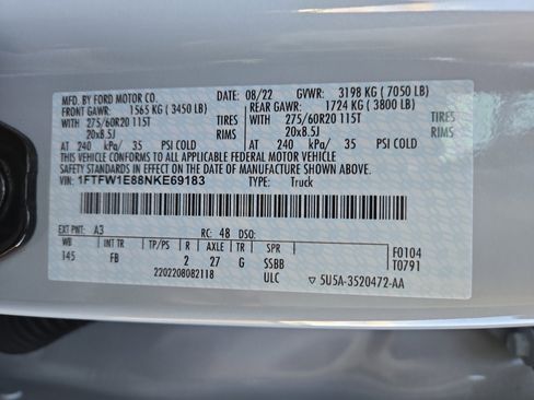 Certified 2022 Ford F150 XLT w/ Equipment Group 302A High image 27