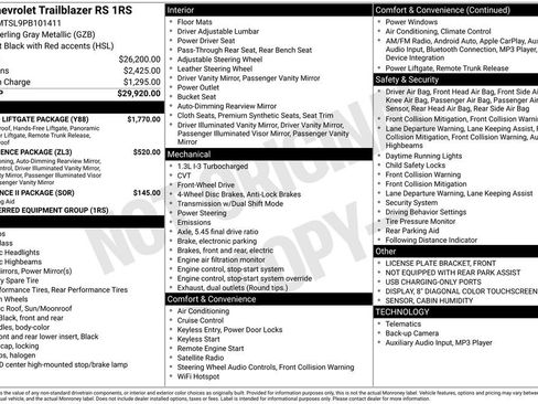 Used 2023 Chevrolet TrailBlazer RS w/ Sun and Liftgate Package image 5