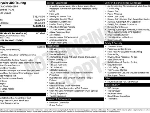 Used 2023 Chrysler 300 Touring w/ Sport Appearance Package RWD image 6