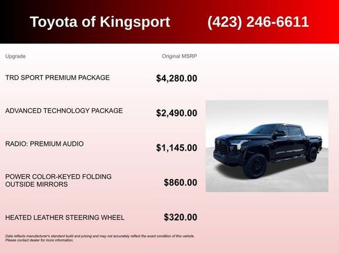 Used 2023 Toyota Tundra SR5 w/ TRD Sport Premium Package AWD/4WD image 3