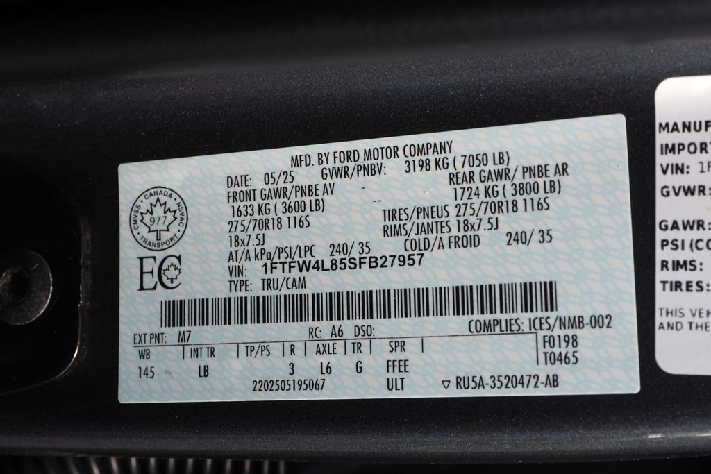 Used 2025 Ford F150 Tremor w/ Tow/Haul Package AWD/4WD image 31