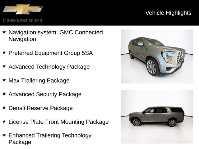 Used 2025 GMC Yukon XL Denali w/ Denali Reserve Package AWD/4WD image 5