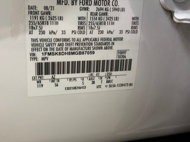 Used 2021 Ford Explorer XLT w/ Equipment Group 202A AWD/4WD image 27