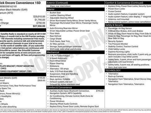 Used 2013 Buick Encore Convenience FWD image 6