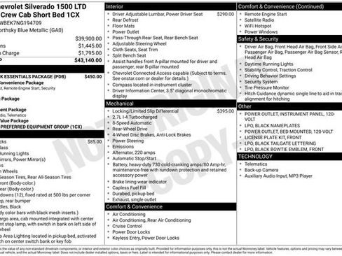 Certified 2022 Chevrolet Silverado 1500 Custom w/ LPO, Dark Essentials Package image 33