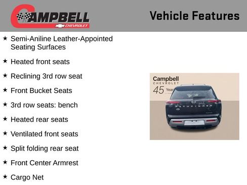 Used 2024 Nissan Pathfinder Platinum w/ Cargo Package FWD image 16