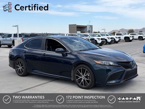 Used 2021 Toyota Camry SE w/ Carpet Mat Package (TMS) FWD image 1