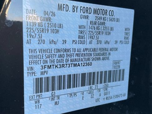 New 2026 Ford Mustang Mach-E Premium w/ Technology Package RWD image 52