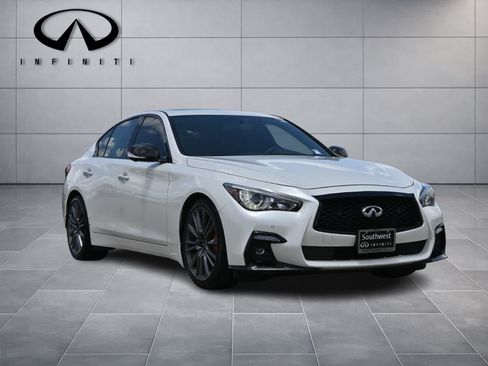 Used 2023 INFINITI Q50 Red Sport 400 w/ Carbon Fiber Package RWD image 3