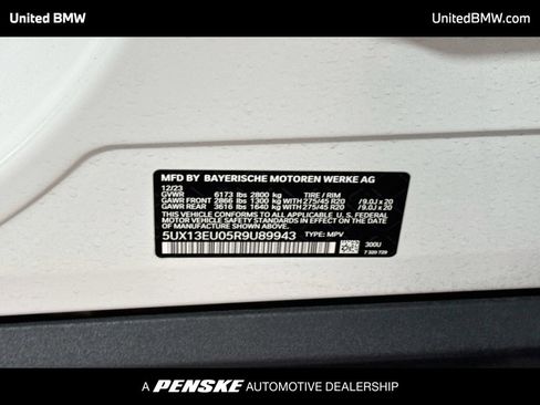 Certified 2024 BMW X5 sDrive40i w/ Premium Package RWD image 22