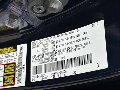 Certified 2023 Toyota Sequoia Capstone image 35