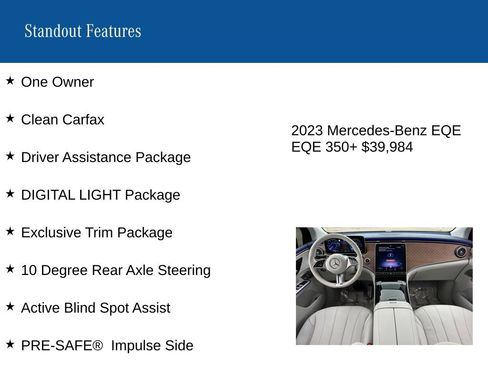 Used 2023 Mercedes-Benz EQE 350+ SUV image 9