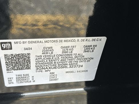 Certified 2024 Chevrolet Equinox LT w/ LPO, Floor Liner Package image 17