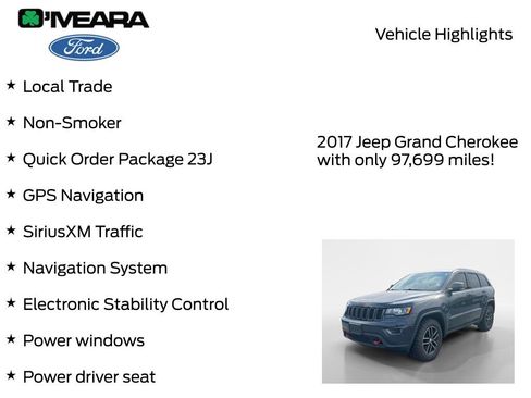 Used 2017 Jeep Grand Cherokee Trailhawk AWD/4WD image 7