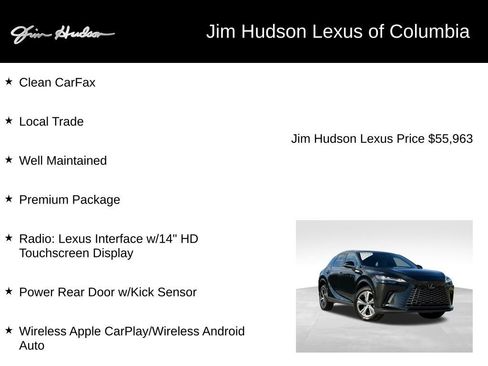 Certified 2025 Lexus RX 350 Premium w/ Accessory Package (Z1) FWD image 3