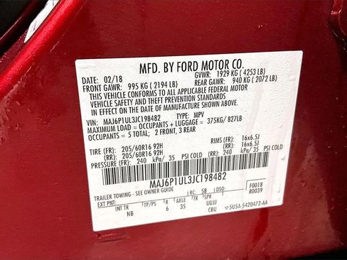 Used 2018 Ford EcoSport SE w/ SE Convenience Package image 19