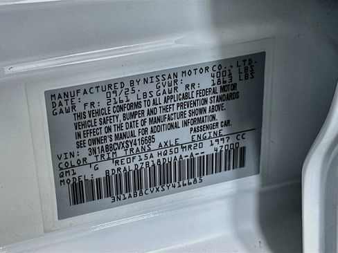 Used 2025 Nissan Sentra SV w/ All-Weather Package FWD image 12