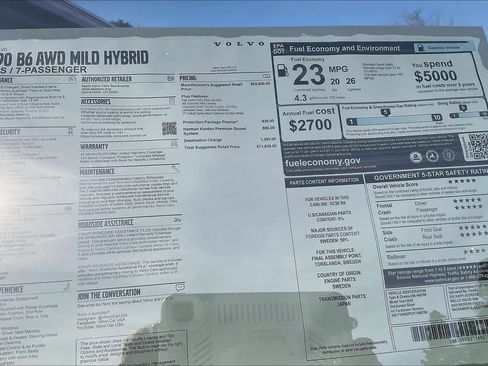 New 2026 Volvo XC90 B6 Plus w/ Protection Package Premier image 36