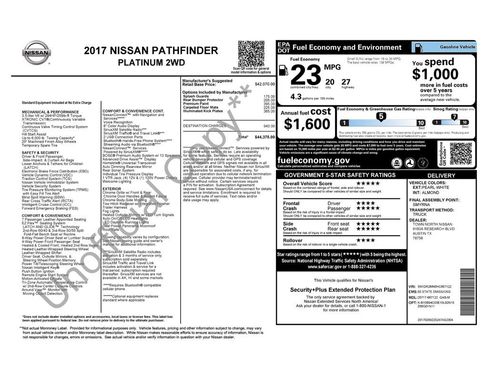 Used 2017 Nissan Pathfinder Platinum image 11