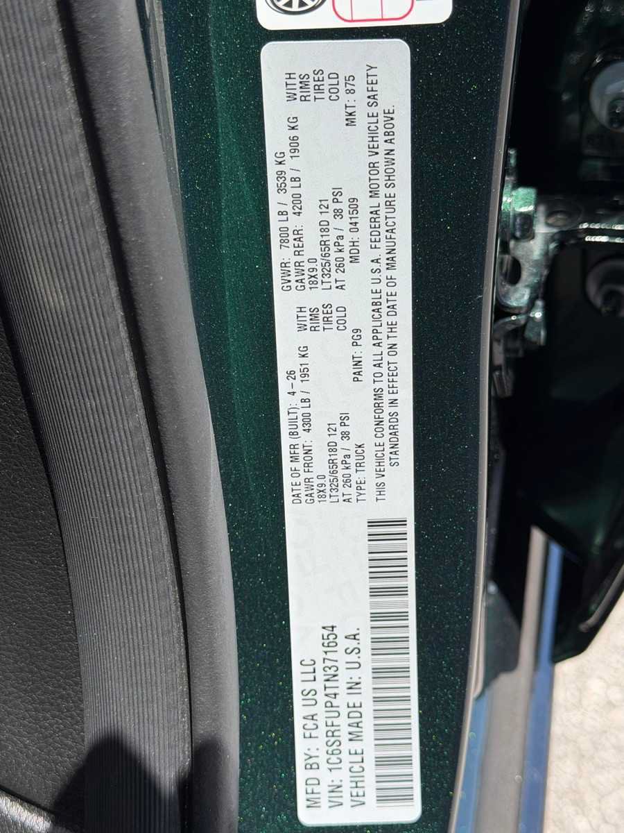 New 2026 RAM 1500 RHO AWD/4WD image 36