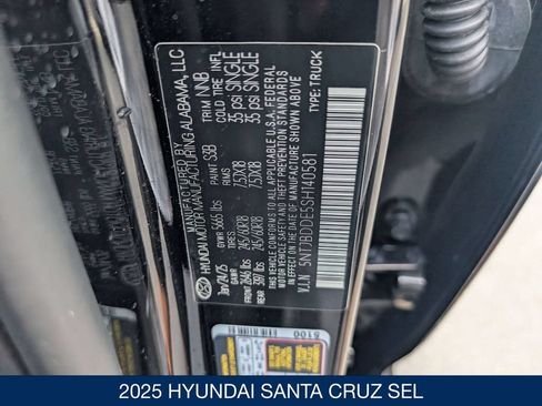 Certified 2025 Hyundai Santa Cruz SEL AWD/4WD image 33