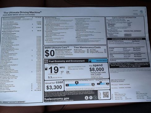 New 2026 BMW M850i xDrive Convertible image 18