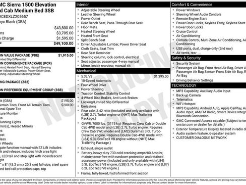 Used 2020 GMC Sierra 1500 Elevation w/ Elevation Value Package AWD/4WD image 6