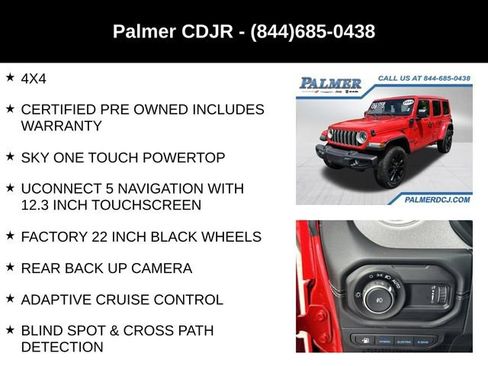 Used 2025 Jeep Wrangler Unlimited Sahara w/ Safety Group AWD/4WD image 6