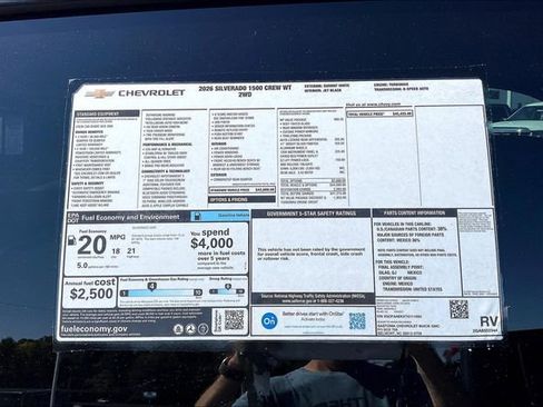 New 2026 Chevrolet Silverado 1500 W/T w/ WT Value Package image 14