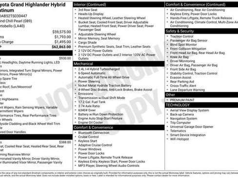 Used 2026 Toyota Grand Highlander AWD Hybrid image 11